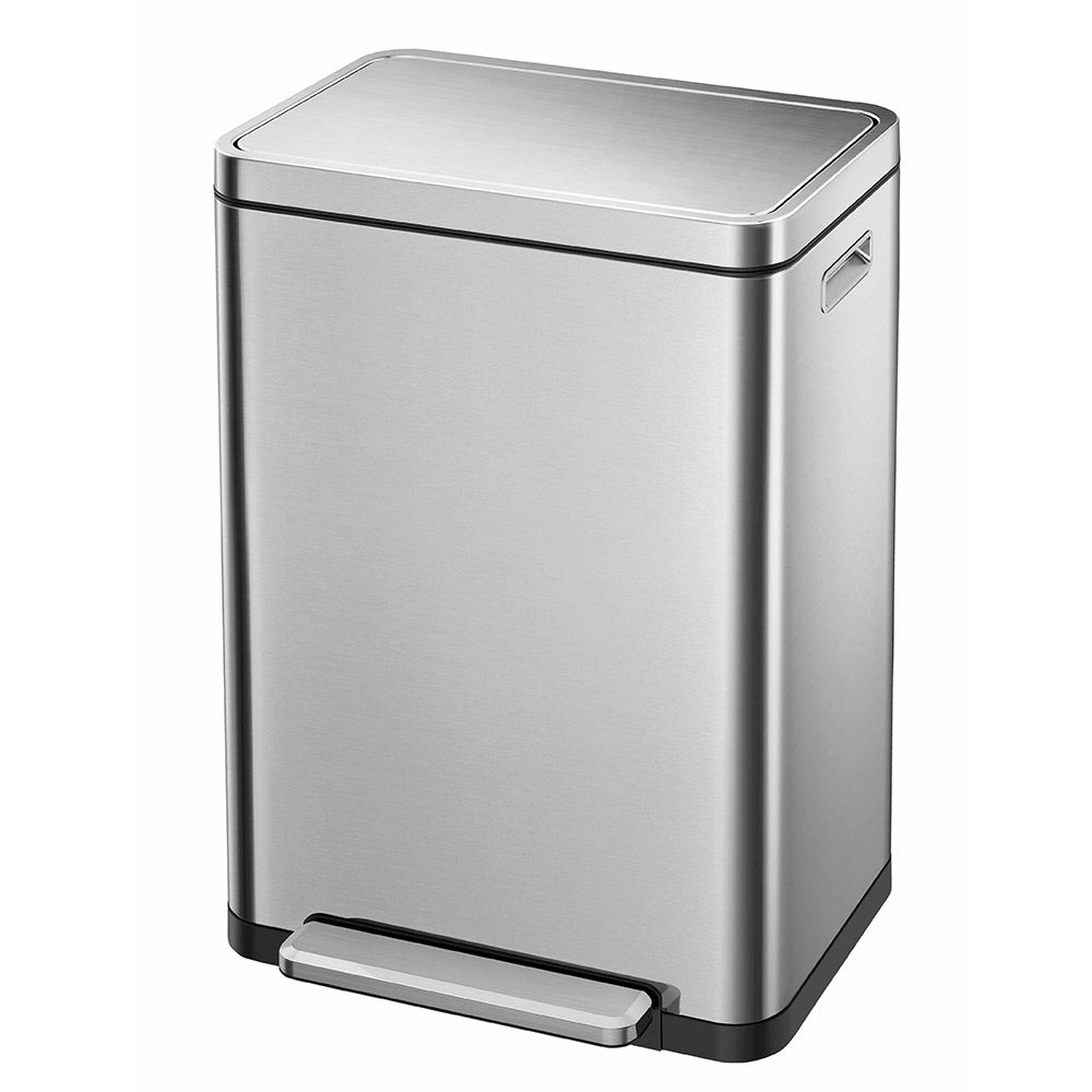 EKO エックスキューブ ステップビン 45L ペダル式 ゴミ箱 イーケーオー EK9368MT-45L【ごみ箱 抗菌 密閉 生ゴミ 臭わない ダストボックス 45リットル 大容量 ペダル ステンレス キッチン リビング】 シルバー 21,868円