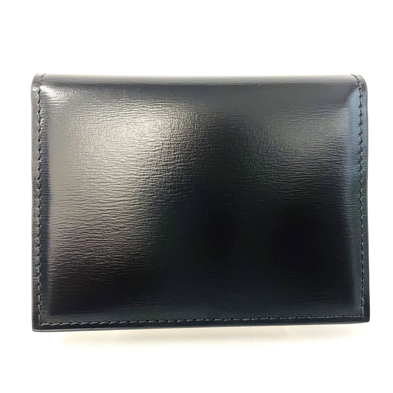 【美品】CELINE セリーヌ　バイフォールド　トリオンフ　カードホルダー 　ブラック　ゴールド　(61930)