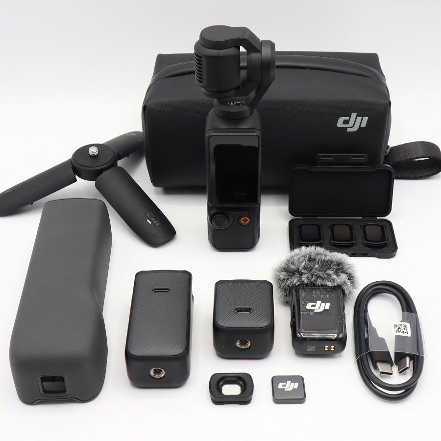 【美品】DJI Osmo Pocket 3 Creator Combo OP9913 ジンバルカメラ 4K 1インチCMOSセンサー オスモ ポケット クリエーター コンボ 本体