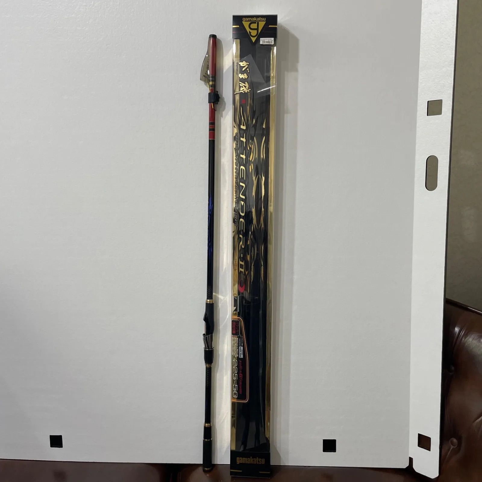 美品】がまかつ がま磯 アテンダーII 225-50 長尾 グレ ロッド リール 