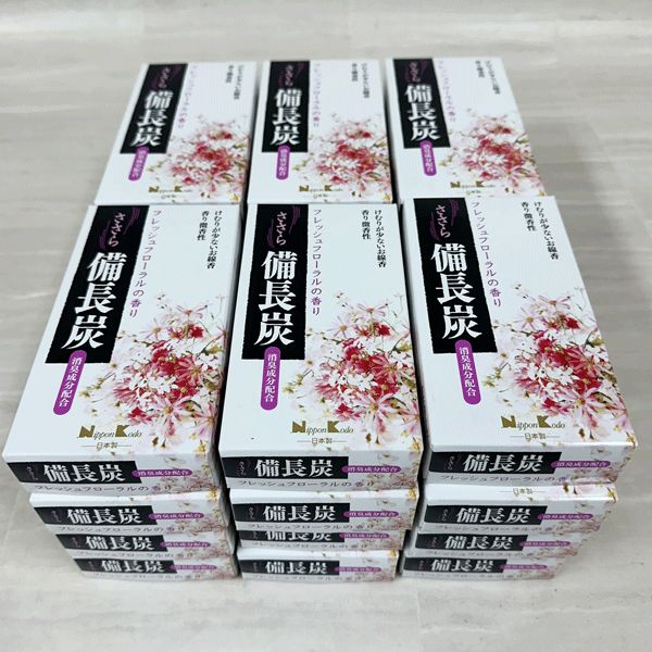 100g×24個セット　1個あたり350円　Nippon Kodo/日本香堂　お線香　「ささら 備長炭 フレッシュフローラル バラ詰」　送料無料！