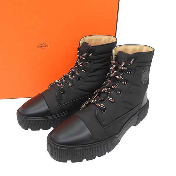 【値下】新品 メンズ HERMES エルメス Fresh ankle boot フレッシュ アンクル ブーツ 42 付属品完品 ハイカット 47262