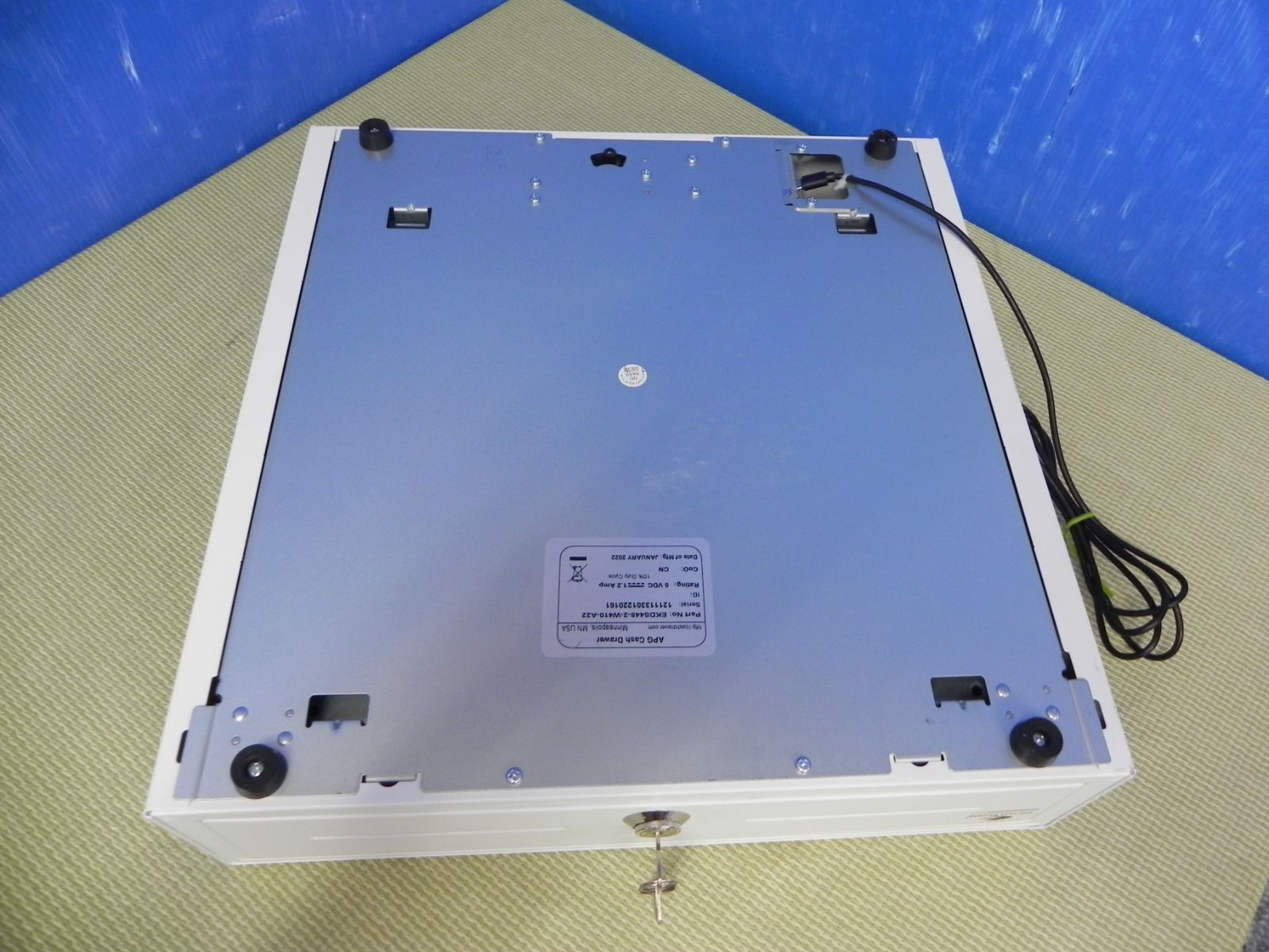 H799☆APG キャッシュ ドロワー レジEKDS448-2-W410-A22 動作品・送料