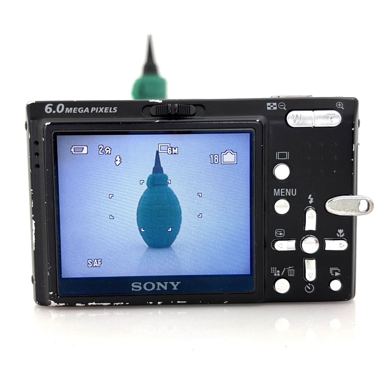 【美品稼働品】SONY CyberShot DSC-T9 手ぶれ補正　ブラック ソニー】SONY Cyber-shot DSC-T9 ブラック コンパクトデジタルカメラ