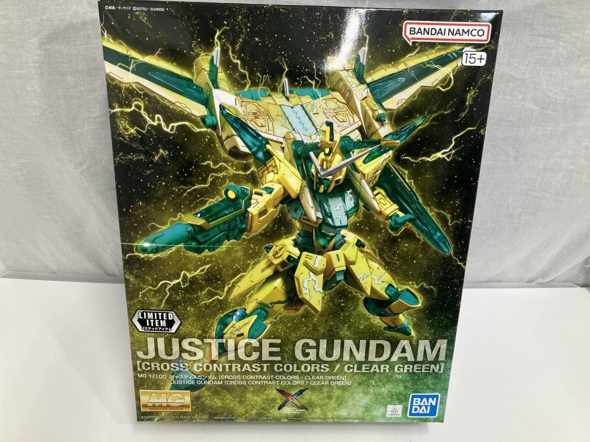 プラモデル バンダイ 1/100 ジャスティスガンダム [CROSS CONTRAST COLORS/CLEAR GREEN] MG ｢機動戦士ガンダムSEED｣ イベント限定