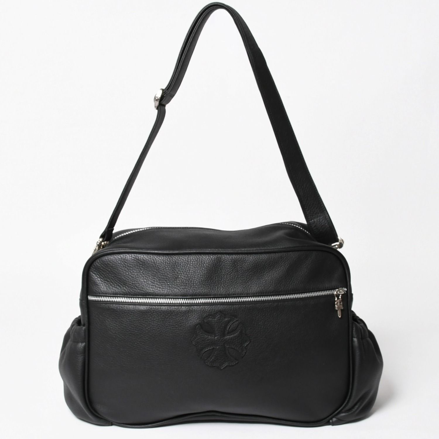 新品同様 CHROME HEARTS クロムハーツ CHプラス レザーショルダー 