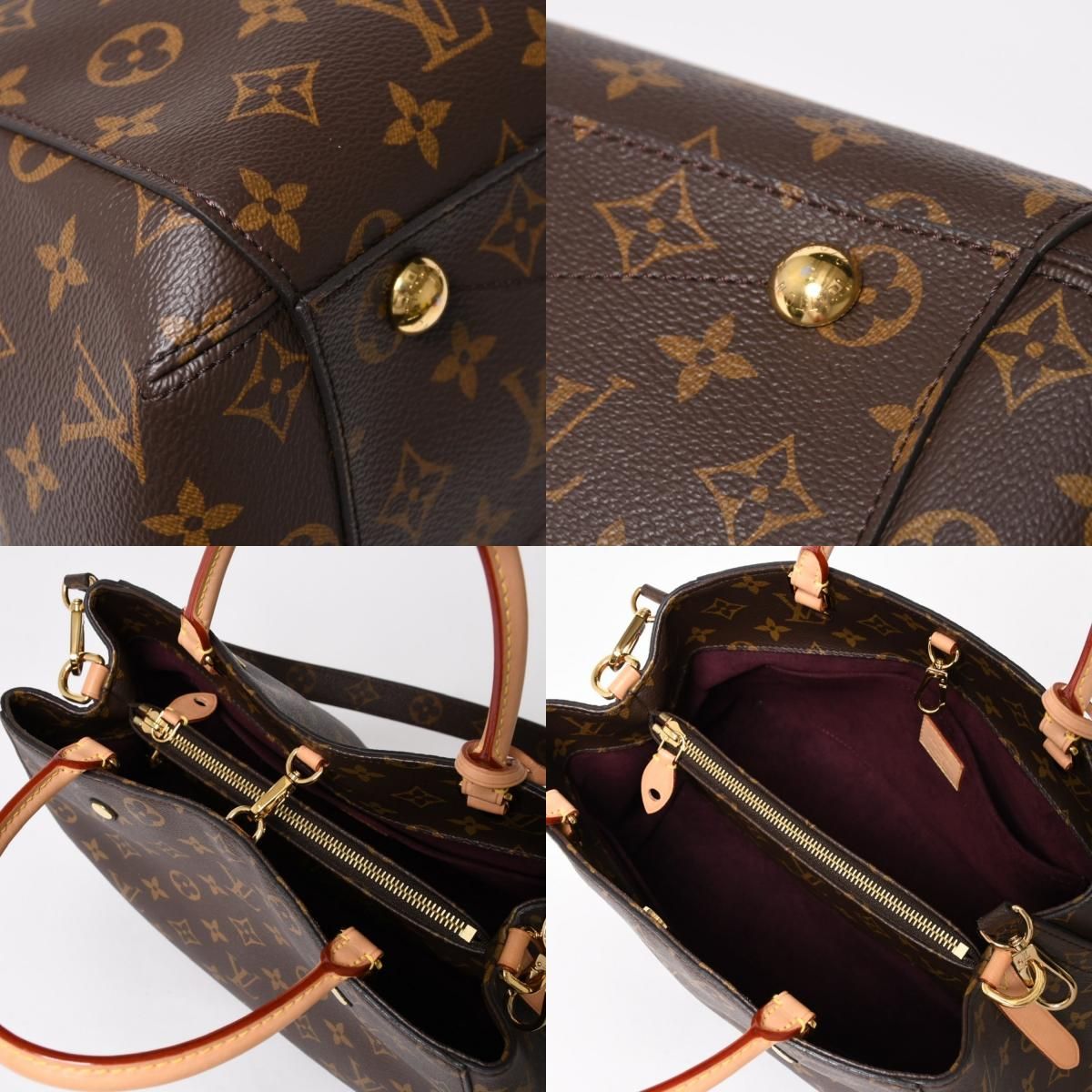 新品同様 LOUIS VUITTON ルイヴィトン モンテーニュMM モノグラム