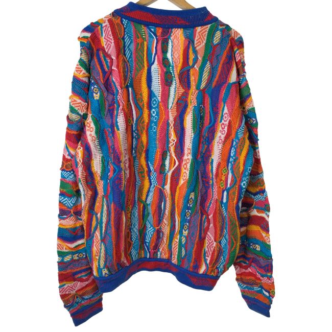 中古】 COOGI カーディガンセーター 90s vintage 90年代 OLD 3Dニット