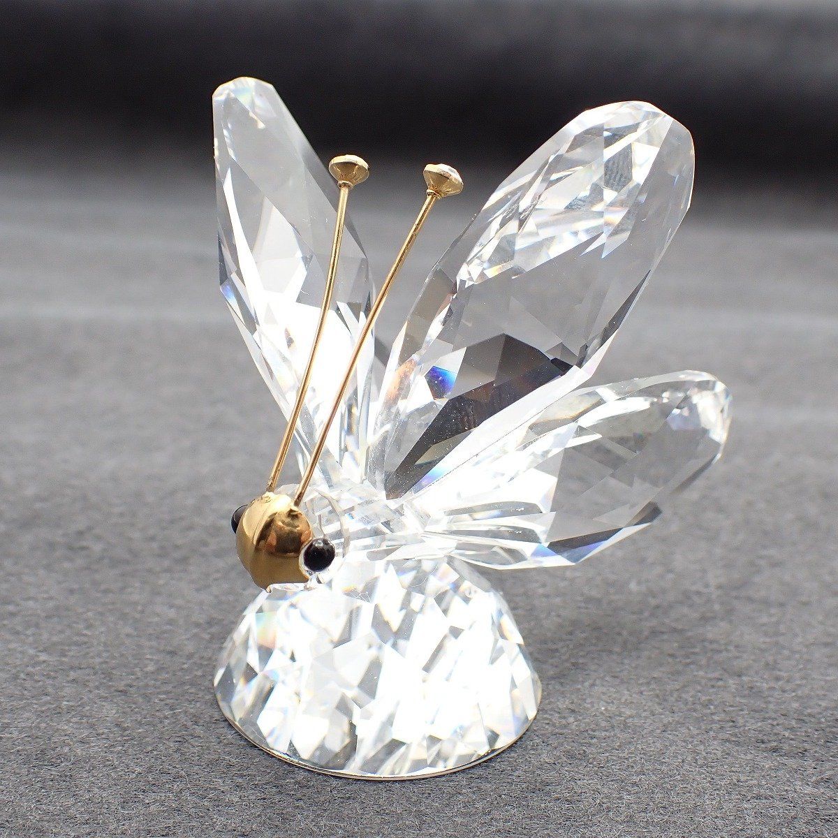 SWAROVSKI 置物 クリスタル スワロフスキー 飛行機 クリスタル
