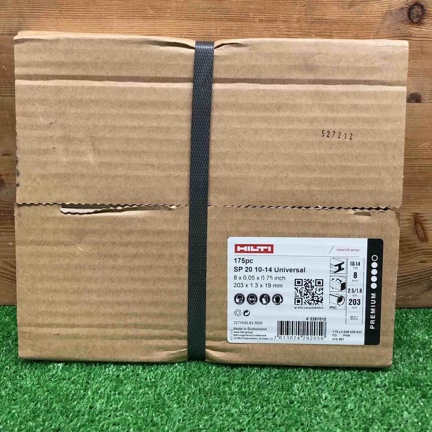 【未使用品】 ヒルティ/HILTI レシプロソーブレード SP20 10-14Univaesal(175pc) 203mm×1.3mm×19mm #2267012 【鴻巣店】