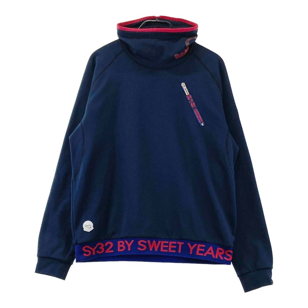 サイズ：XL SY32 BY SWEET YEARS GOLF エスワイサーティトゥ ハイネック 長袖プルオーバー 裏起毛 ネイビー系 [240101729231] ゴルフウェア メンズ ストスト