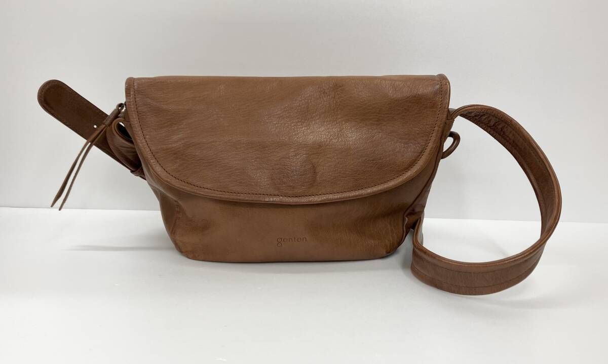 ブランド別 ゲンテン genten ショルダーバッグ - レザー ブラウン バッグ