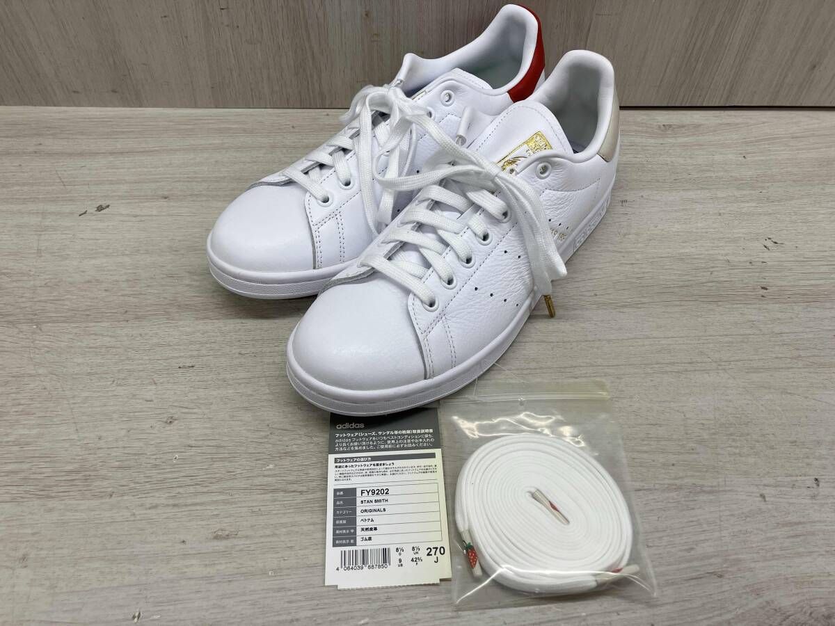 通年 adidas アディダス FY9202 右足苺ガラス STAN SMITH 27cm 白