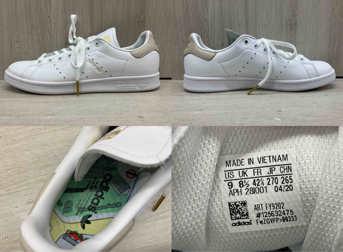 新品✨ STAN SMITH FY9202 ホワイト スニーカー 通年 adidas アディダス FY9202 右足苺ガラス STAN SMITH 27cm 白