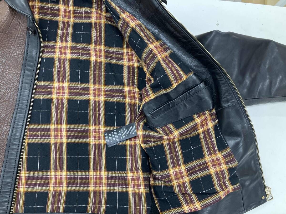 革ジャン CIDU LEATHERS シヅレザーズ レザージャケット シングル