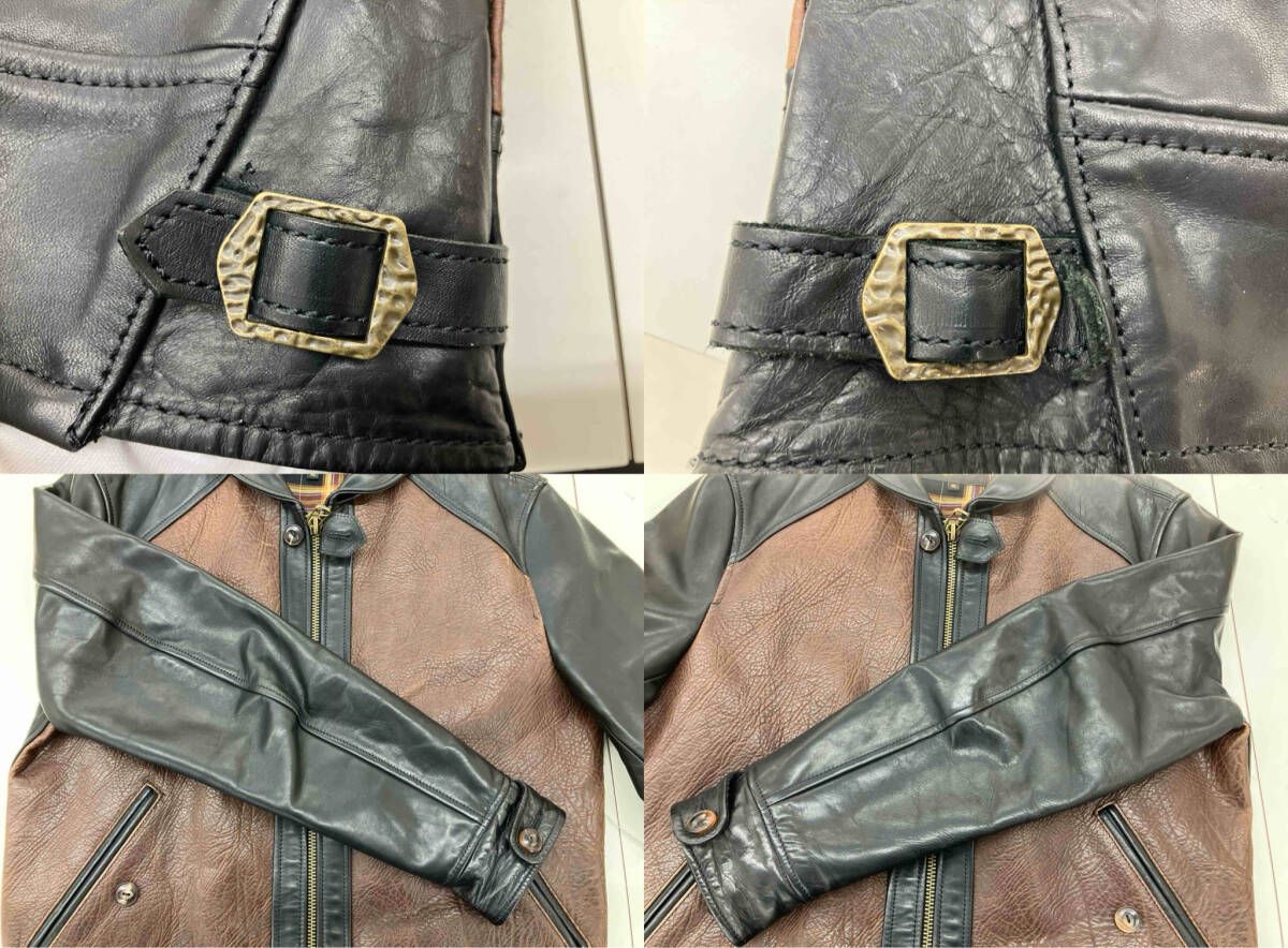 革ジャン CIDU LEATHERS シヅレザーズ レザージャケット シングル