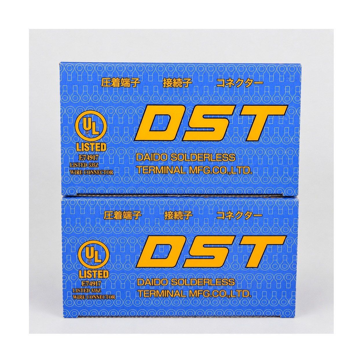 大同端子製造 DST 銅線用絶縁被覆付圧着端子 BVRF1.25-3 青 1000個 (500個入×2箱) BURF1.25-3 日本製 Y形 先開形 絶縁圧着端子 配線材料 電材 配線部材 DIY 未使用品
