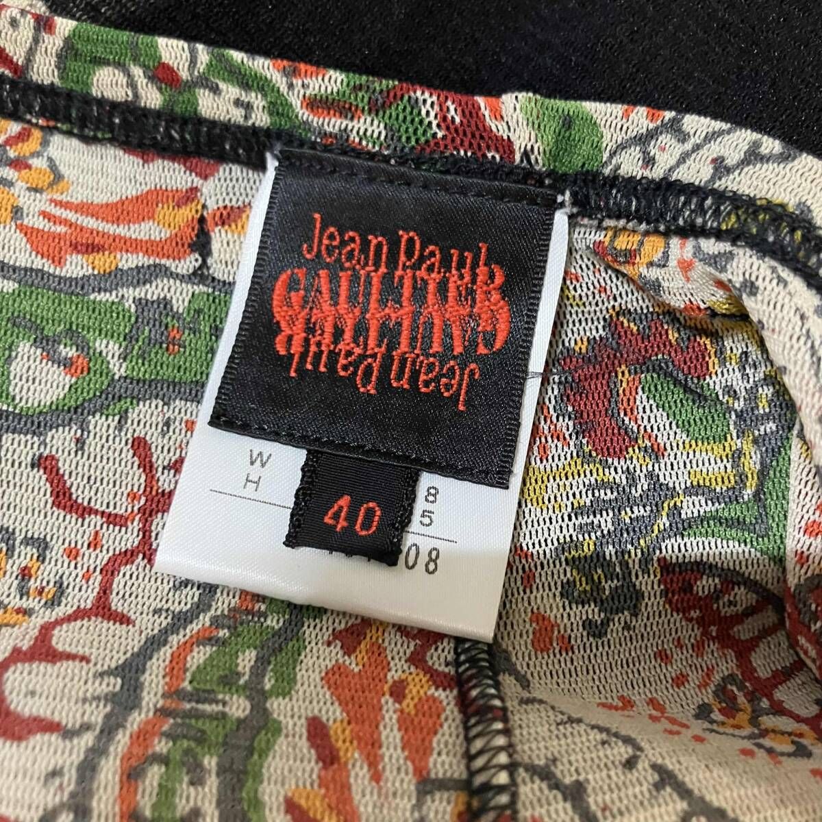 JEAN PAUL gaultier スカート 民族柄 変形スカート サイズ40 ブラック