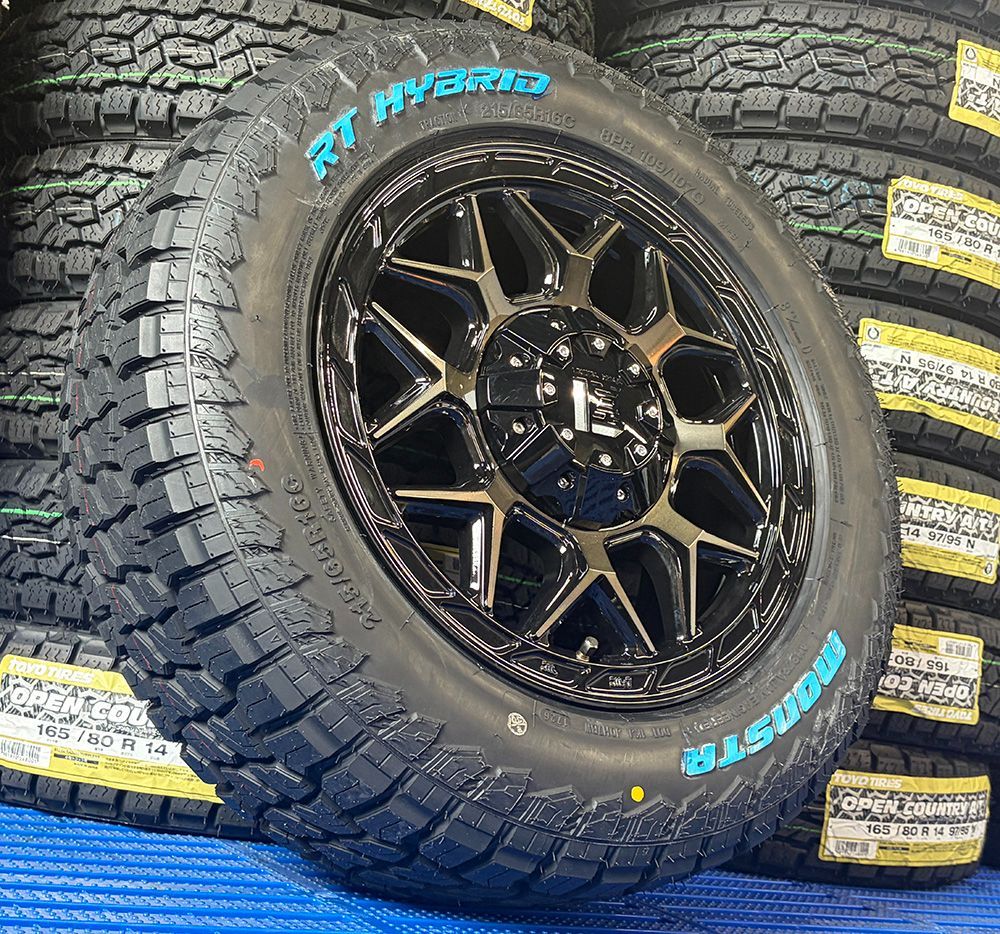 新品 タイヤ ホイール ４本セット 車検対応 200系 ハイエース レジアスエース 16インチ / MONSTA RT HYBRID 215/65R16 ホワイトレター LEXXEL InFerno 102,801円