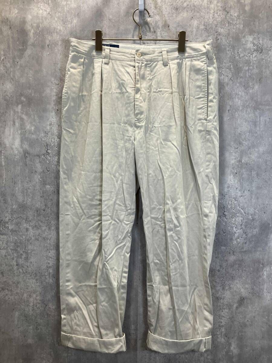 90s POLO RALPH LAUREN ポロラルフローレン ツータックチノパン タック