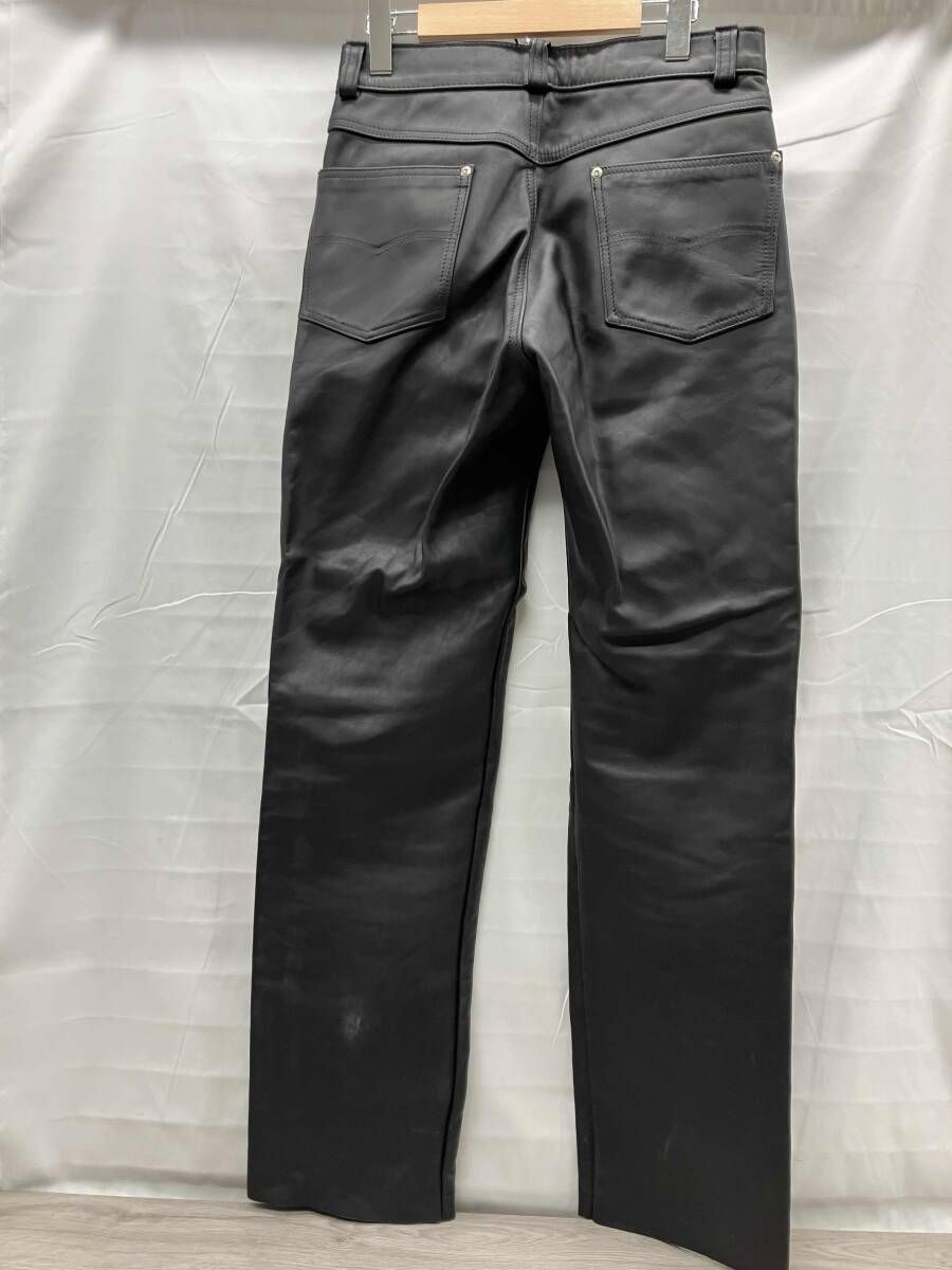 SCHOTT スコット レザーパンツ 600 表記サイズW32 ブラック - メルカリ