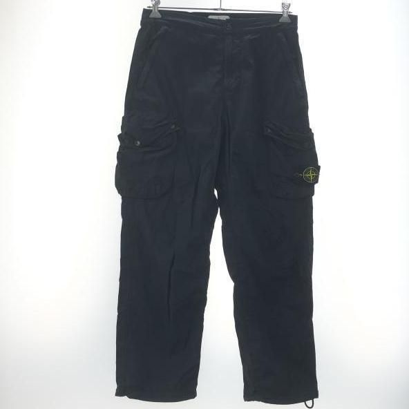 中古】STONE ISLAND カーゴパンツ W29 ブラック ストーンアイランド[10