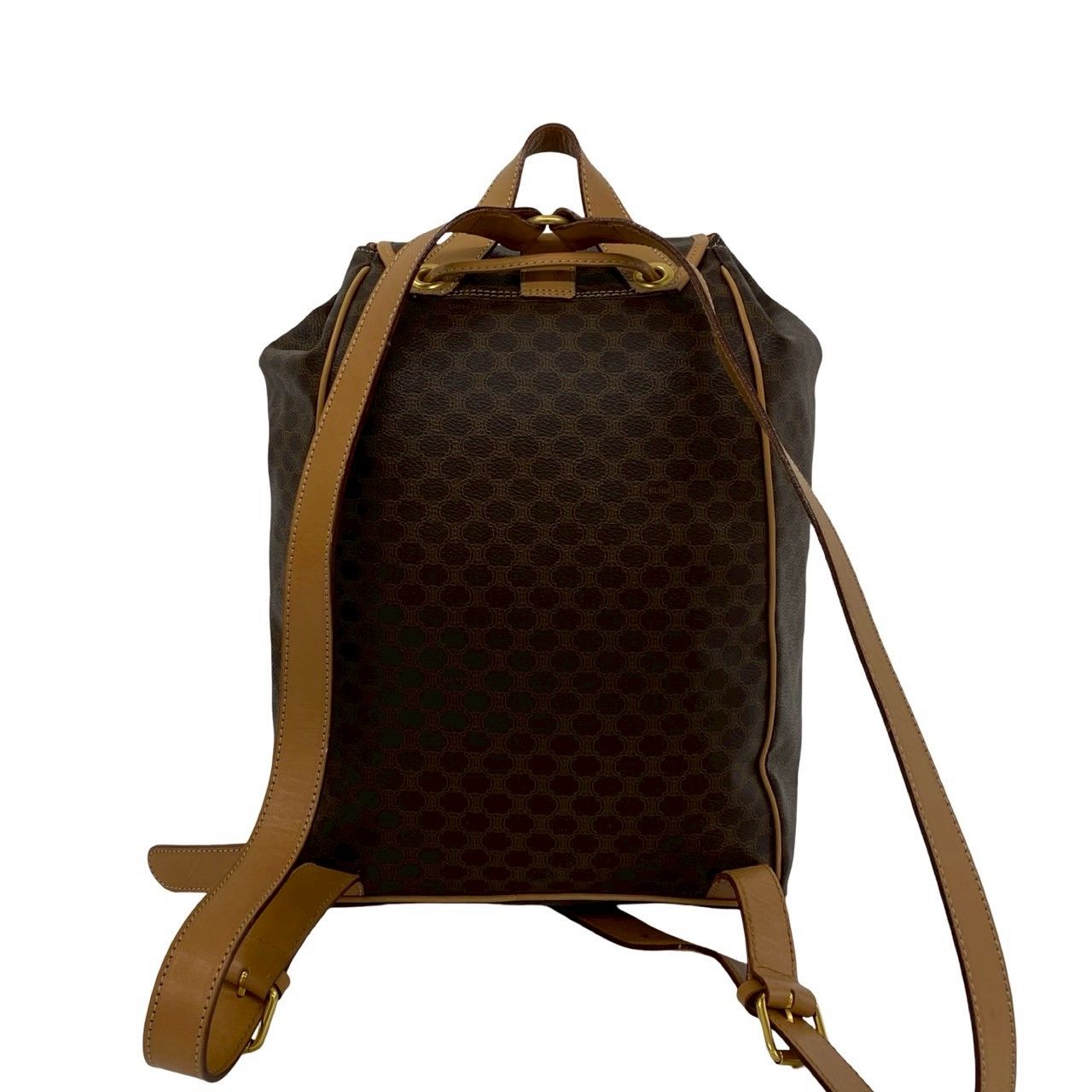 極 美品 CELINE セリーヌ ヴィンテージ リング 金具 マカダム 柄