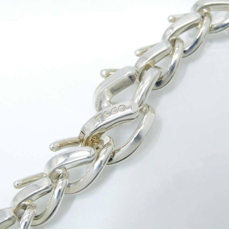 美品 Tiffany&Co. ティファニー ネックレス フォージ 18インチ