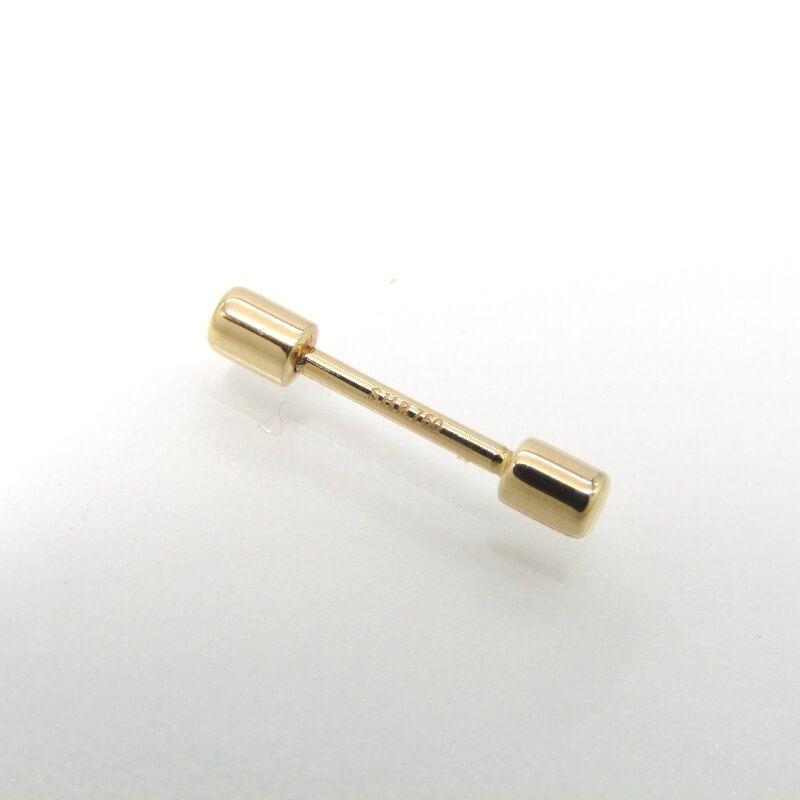 美品 SHIHARA シハラ ピアス K18YG ダイヤモンド Diamond Twist Pin