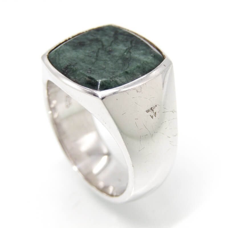 TOM WOOD トムウッド リング Cushion Green Marble #56 クッション