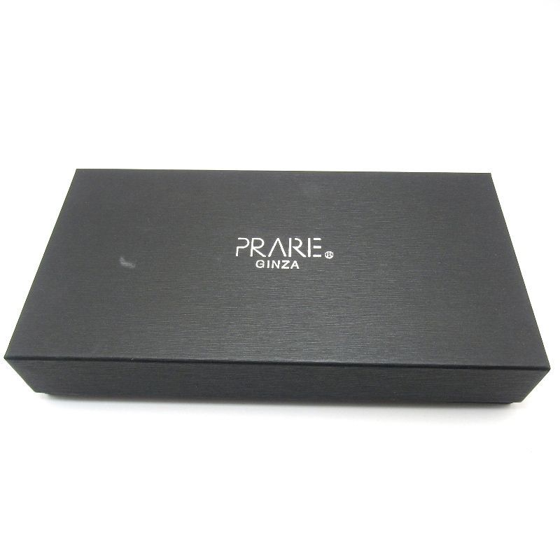 未使用 PRARE GINZA プレリーギンザ ラウンドファスナー 長財布