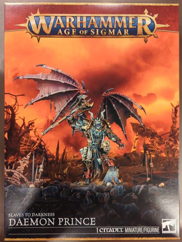 《未開封》　GAMES WORKSHOP WARHAMMER AGE OF SIGMAR SLAVES TO DARKNESS Daemon Prince(2023)