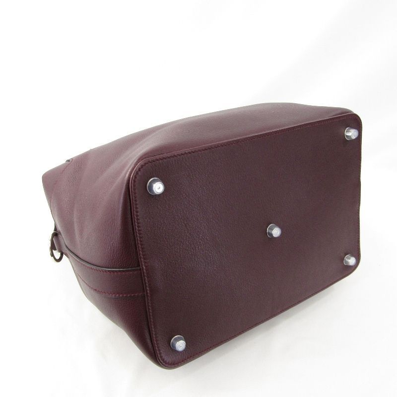 美品 HERMES エルメス ハンドバッグ ツールボックス 26 N刻印 2010年 ヴォースイフト ショルダーバッグ ボルドー   47000292 美品 HERMES エルメス ハンドバッグ ツールボックス 26 N刻印 2010年