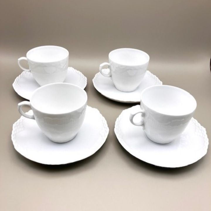 ロイヤルコペンハーゲン ホワイトフルーテッド ハーフレース カップ 