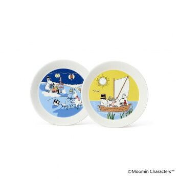 (A)Moomin ムーミン プレート 19cm セット ボンファイアー&セーリング 1071466