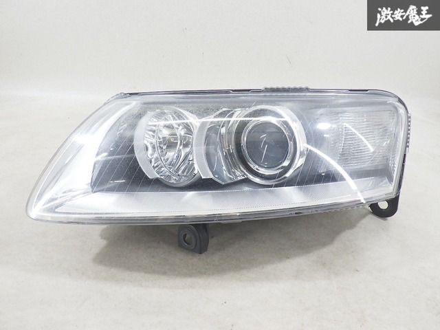 【HID点灯OK】 AUDI アウディ 純正 4F A6 2008年 右ハンドル HID ヘッドライト ヘッドランプ 左 左側 助手席側 1ZS 009 701-07 即納 棚16-5