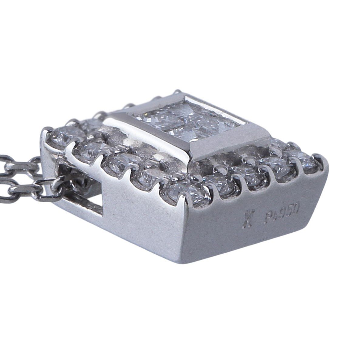 ヴァンドーム青山 ダイヤ ネックレス 0.20ct 45cm Pt950/Pt850 新品