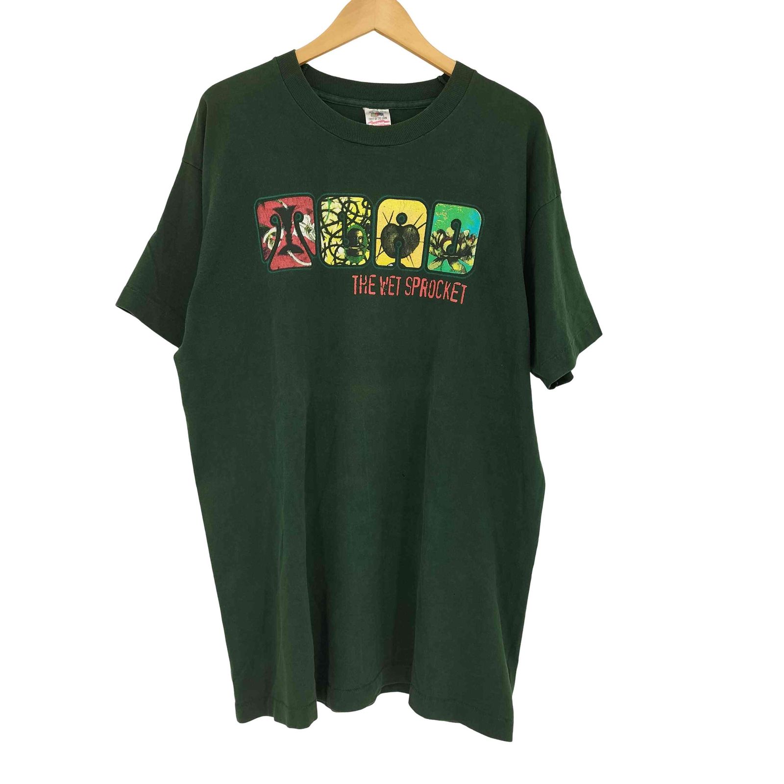 フルーツオブザルーム FRUIT OF THE LOOM 1995コピーライト 両面プリント バンド ツアーTシャツ メンズ import：XL