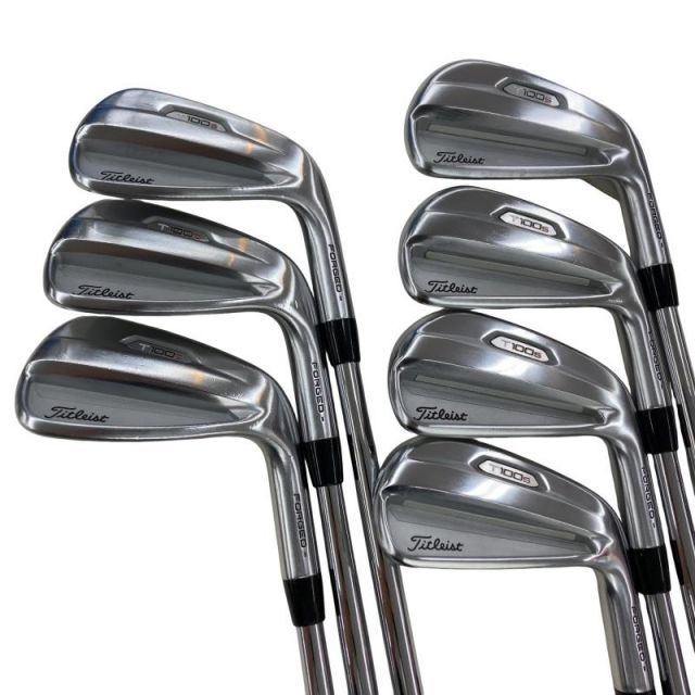 【中古】 タイトリスト Titleist T100S(2021) 8S アイアンセット IR 純正特注シャフト (フレックスX) メンズ 男性用 右利き 右用 Cランク ゴルフクラブ