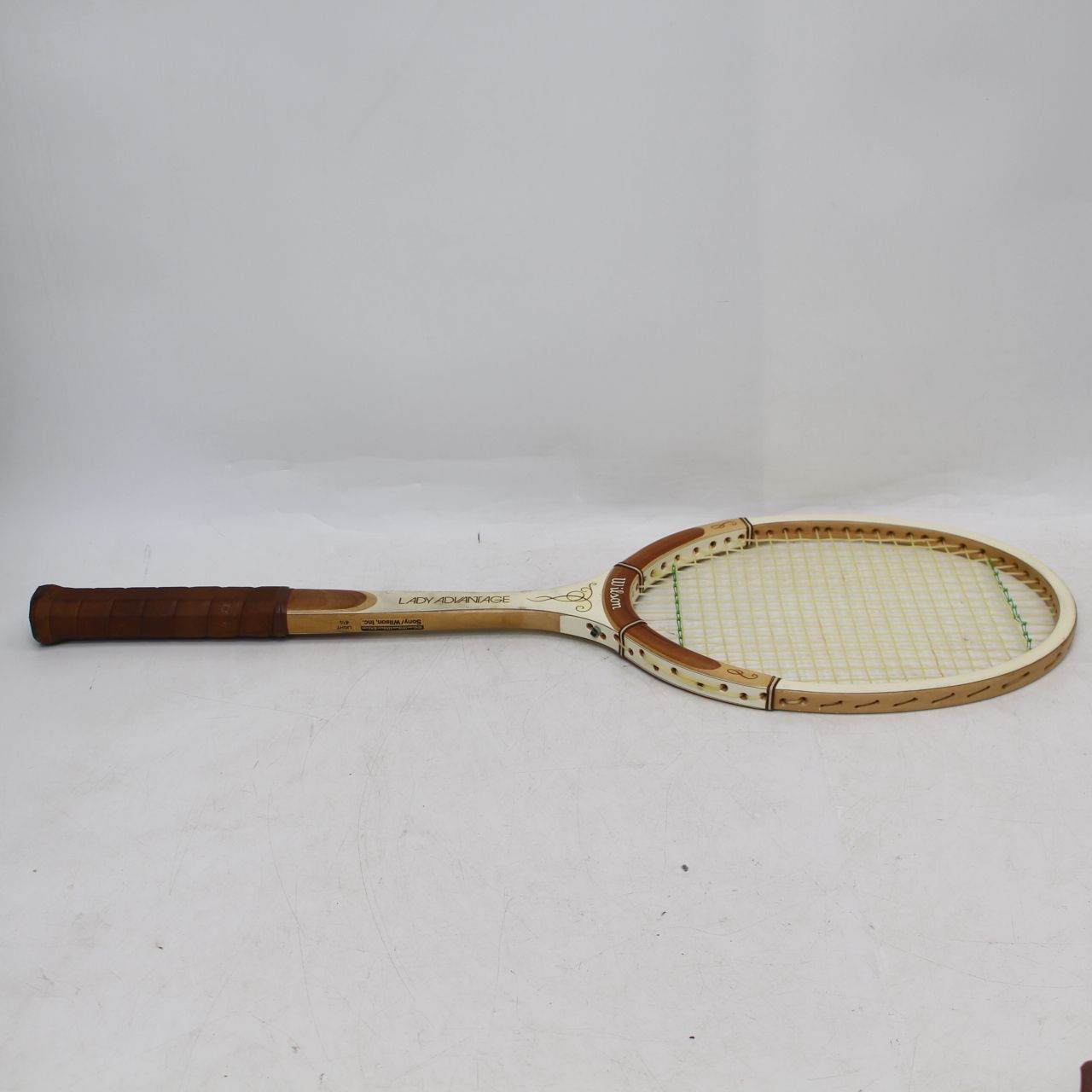 793)WILSON LADY ADVANTAGE 木製テニスラケット ソニー レトロ - メルカリ