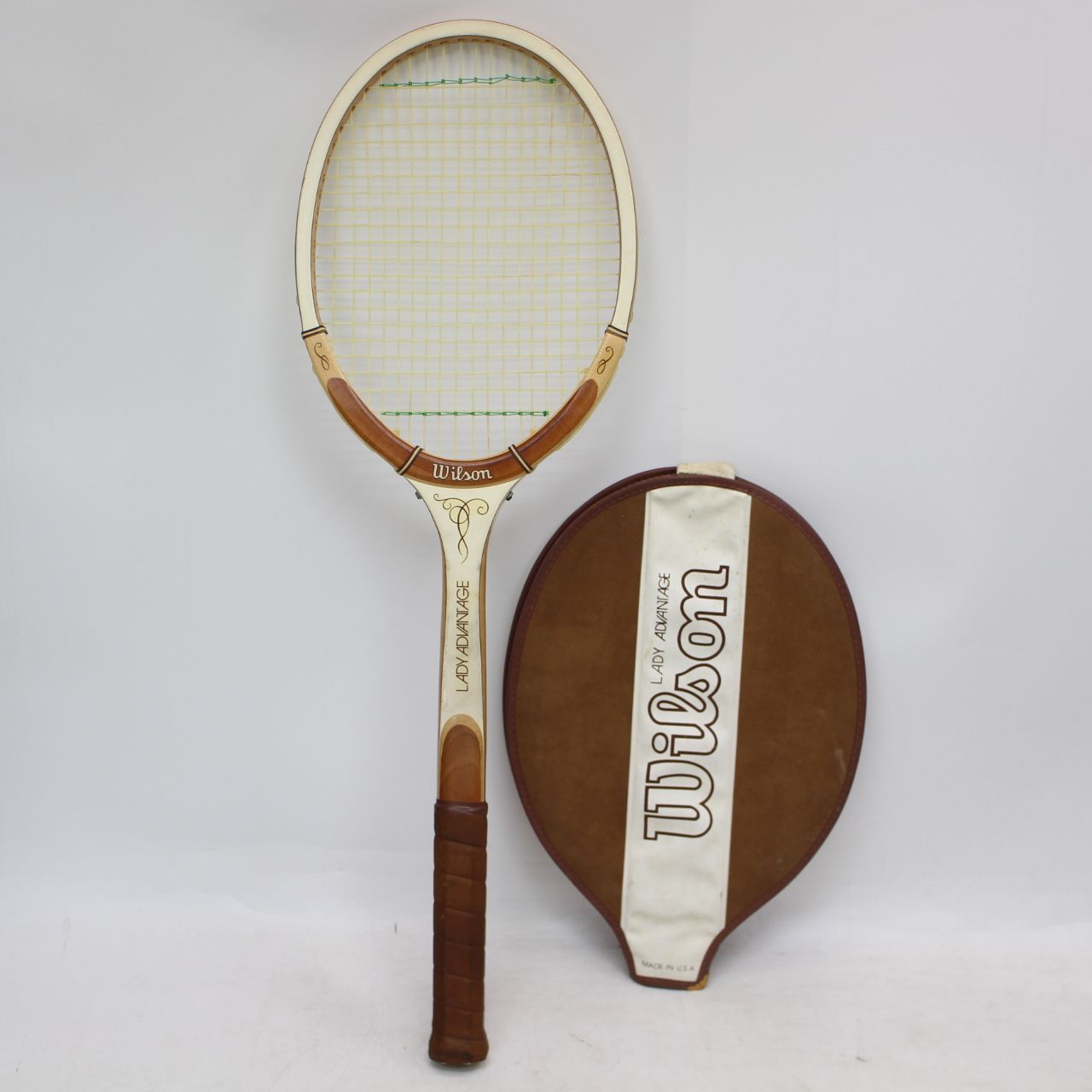793)WILSON LADY ADVANTAGE 木製テニスラケット ソニー レトロ - メルカリ