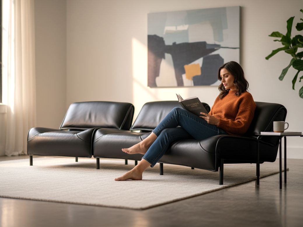 カッシーナ　ヴェランダ　総本革　レザー　リクライニングソファ　モダン Cassina カッシーナ ヴェランダ 3人掛けソファ 総革 ブラック i-00082
