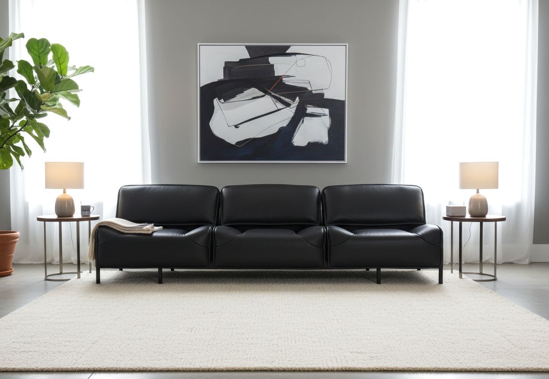カッシーナ　ヴェランダ　総本革　レザー　リクライニングソファ　モダン Cassina カッシーナ ヴェランダ 3人掛けソファ 総革 ブラック i-00082