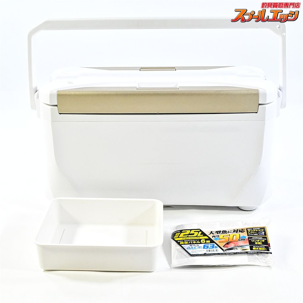 ★☆【シマノ】 スペーザ プレミアム 25L ZC-025M アイスホワイト 6面真空パネル SHIMANO SPA-ZA クーラーボックス K_176★☆e09748