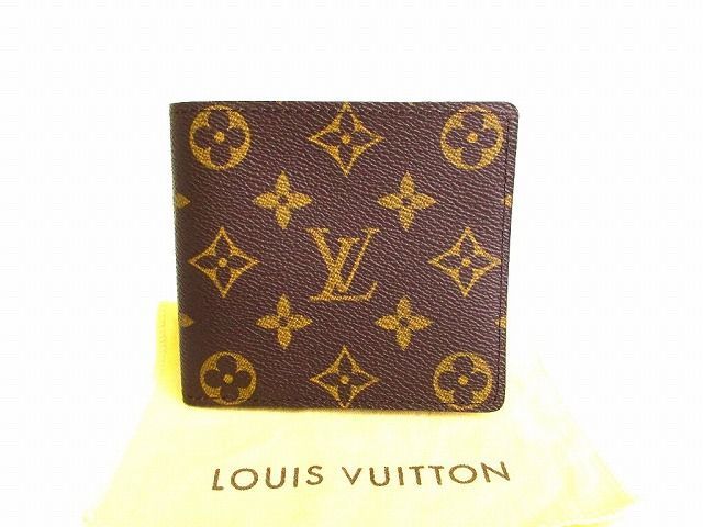 ルイヴィトン LOUIS VUITTON モノグラム ポルト ビエ カルト クレディ 2つ折り 札入れ 財布 メンズ レディース 【新品同様】