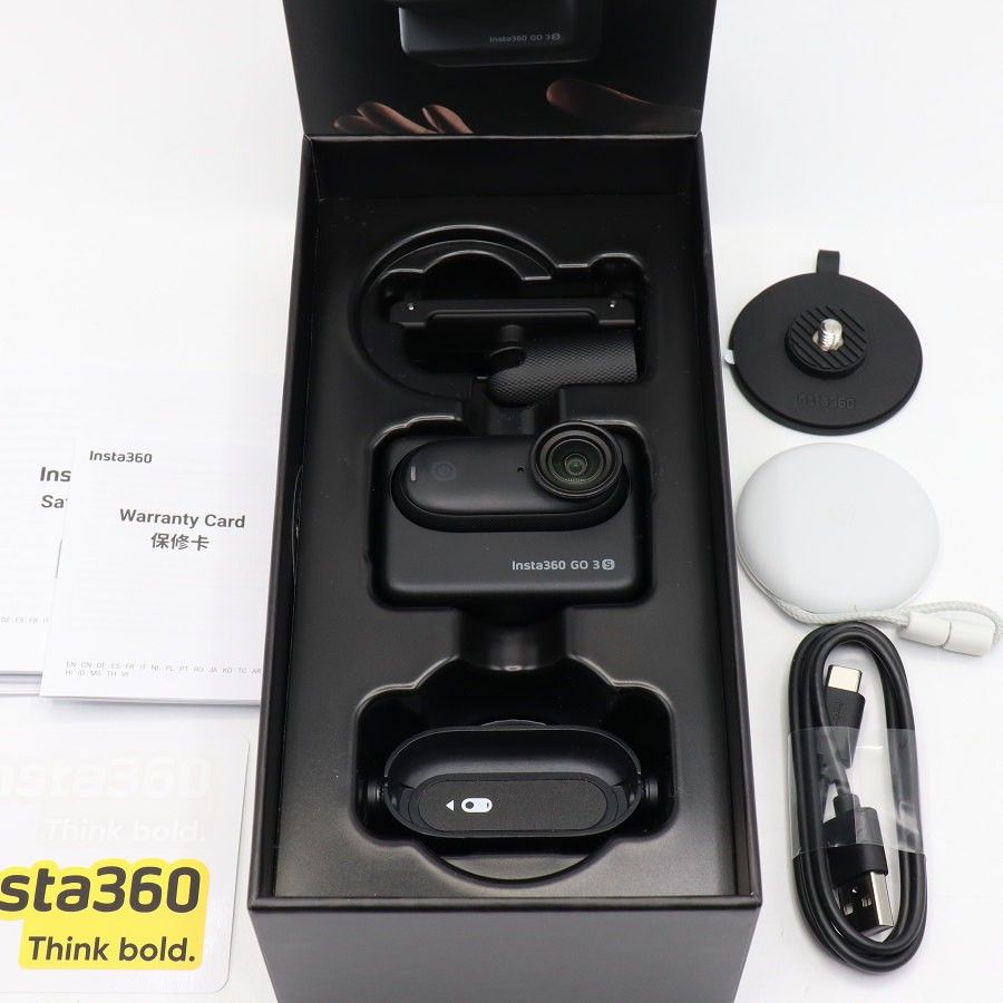 【美品】Insta360 GO 3S 128GB CINSAATA GO3S13 ブラック アクションカメラ インスタ ゴー 本体