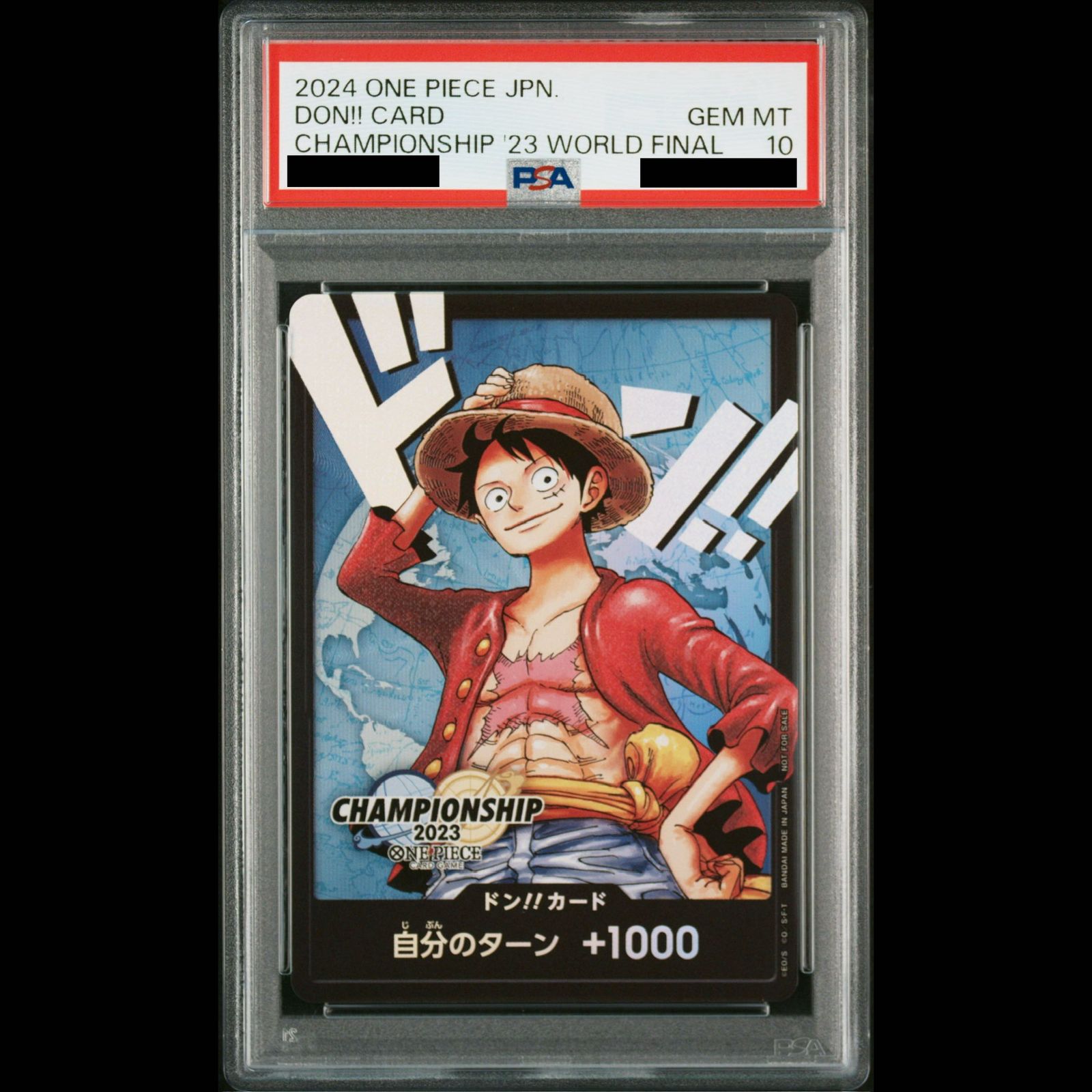 PSA10】ドンカード (モンキー・D・ルフィ) 日本語版 チャンピオン