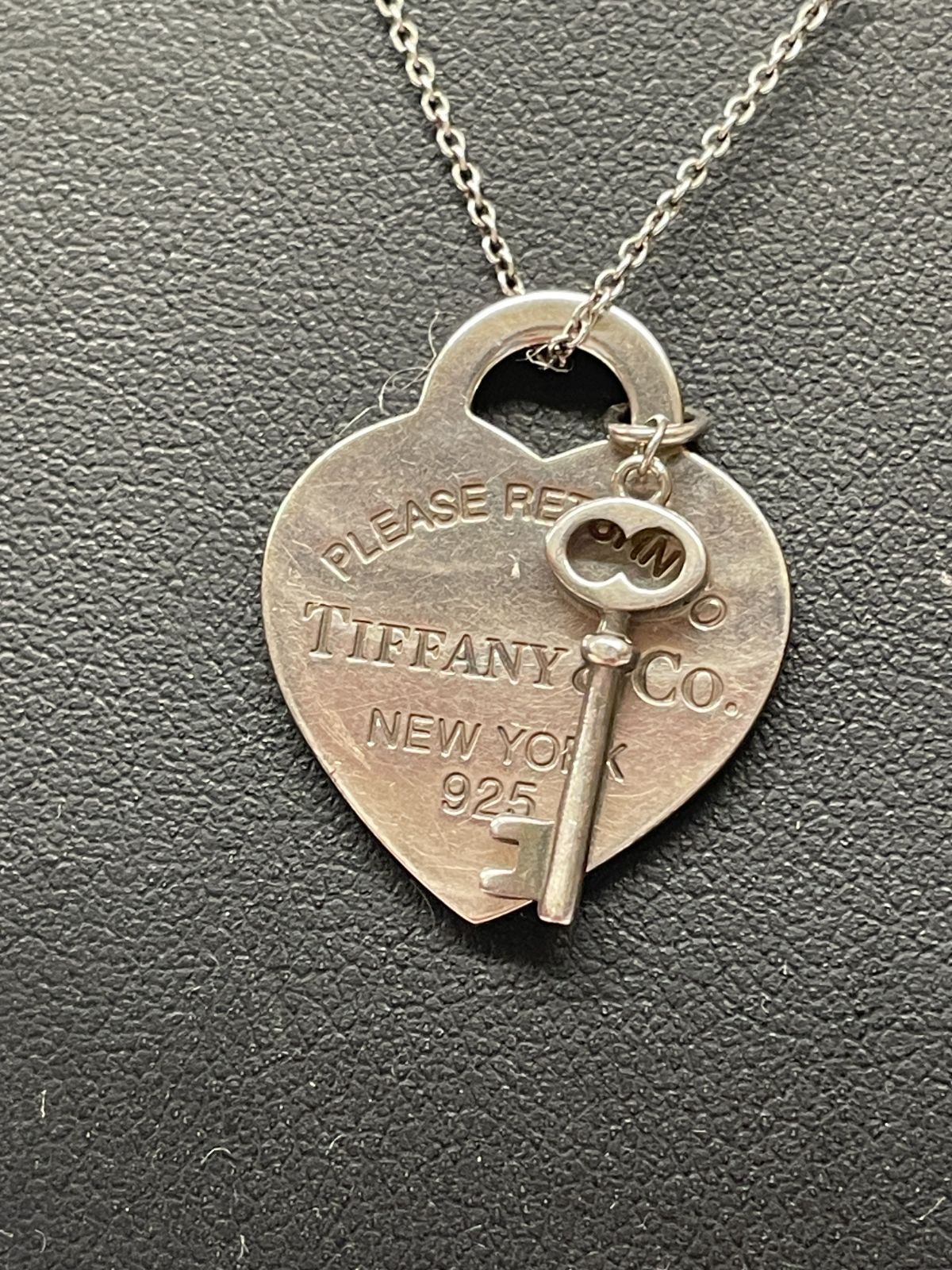 管理番号-SK】Tiffany.Co ティファニー ハートタグ キーネックレス