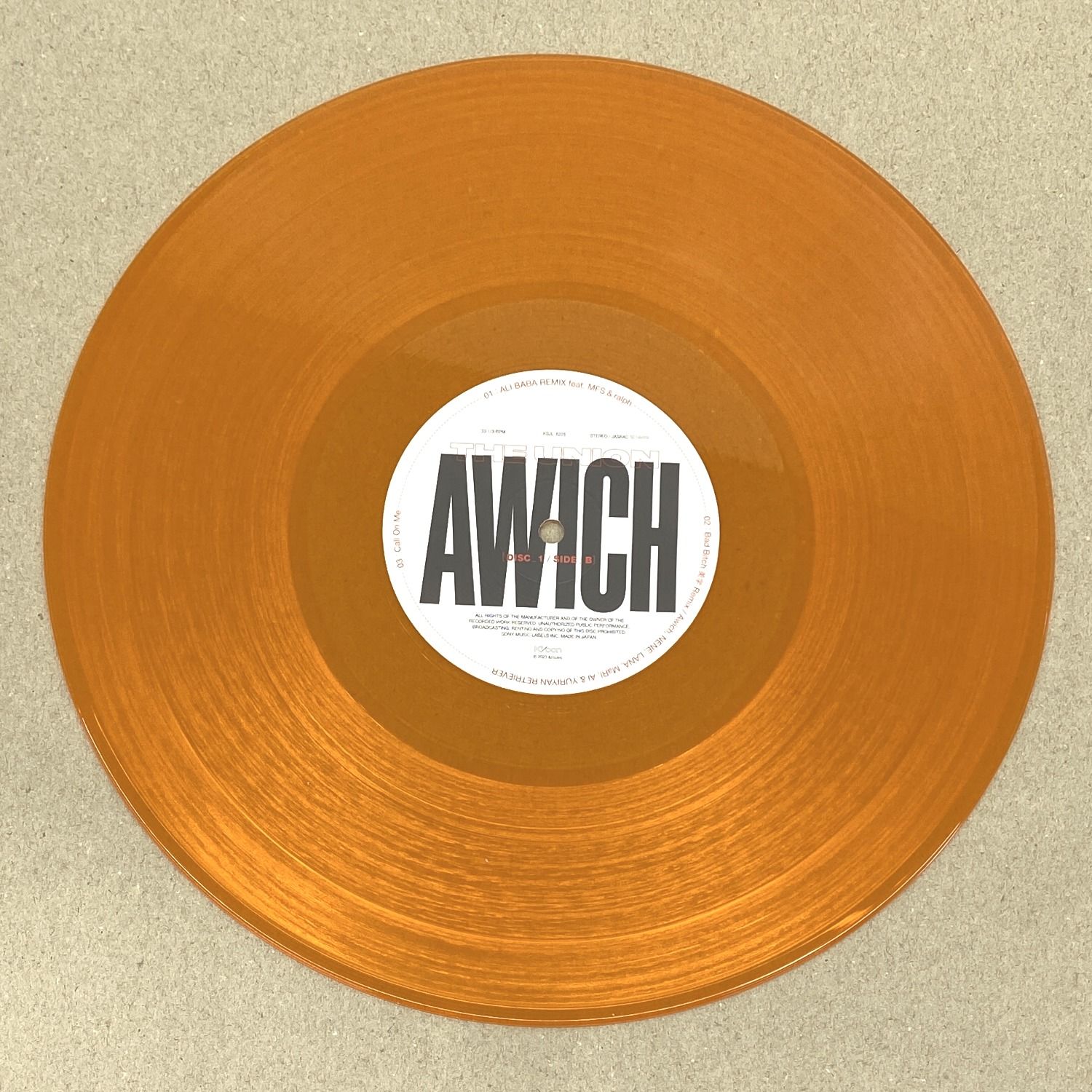 ☆加古川物流】中古 ジャンク Awich エーウィッチ THE UNION LP