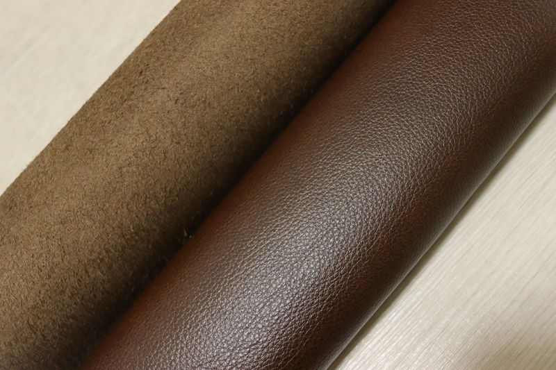 手芸素材・材料 オリーブ 229ds クロム革 牛革 イタリア レザー